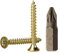 Lot de 300 vis à bois en acier zingué jaune 3,0 x 30 mm, vis à panneaux d'aggloméré, vis à tête fraisée Pozidriv (300, 3,0 x 30 mm)