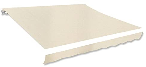 Festnight Markisenbespannung Bespannung Fur Markise Markisenstoff Ersatzstoff Markisentuch Sonnenschutz Bespannung Wohnmobil Balkon Markisenstoff Wechseln Creme 300 x 250 cm