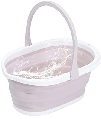 Cubo de Limpieza portátil para el hogar, Plegable, Rectangular, ahorrador de Espacio para fregona Multiusos, Camping, Lavado de Coches, Senderismo, Pesca, RV al Aire Libre