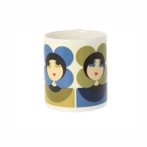 Orla Kiely 'Luna Blue/Sage' Mug 350ml