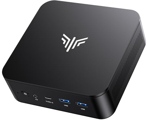 KAMRUI Mini PC AM06PRO, AMD Ryzen 5 5500U (6C/12T, up to 4.0GHz), Mini PC Windows 11 Pro 16GB DDR4 512GB M.2 2280 NVME SSD Mini Desktop Computer, Support 2.5 Inch HDD Dual Ethernet