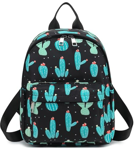Kaktus Rucksack Damen Klein, Wasserdicht Mini Rucksäcke für Mädchen