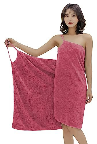 Serviette Robe à Bretelles Serviette de Bain en Microfibre Séchage Rapide Peignoir de Bain Femme Robe de Bain Robe de Chambre Drap de Bain Serviettes de Douche Plage Natation Surf Spa