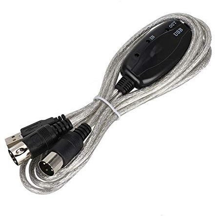 Adattatore Cavo Midi USB, Convertitore Cavo USB-Midi, Convertitore Cavo USB INOUT Midi Computer PC To Music Studio Interfaccia Tastiera Spina Cavo Cavo Adattatore Controller