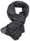 Kangqifen Unisex Gestreifter Weich Warm Großer Baumwoll Leinen Schal 190 * 90 cm Schwarz