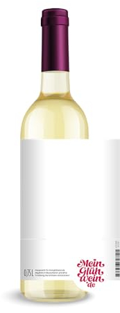 MeinGlühwein Wunschglühwein mit eigenem Etikett in verschiedenen Sorten (Apfelpunsch ALKOHOLFREI)