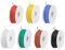 QUARKZMAN 24 Calibro Silicone Filo Elettrico 24AWG Cavo Elettrico Filo Trefolo Flessibile Cavi Stagnato Rame Cavo Bobina 7 Colore 15 M/49,2 piedi per Auto Modello Elettrodomestic 7pz