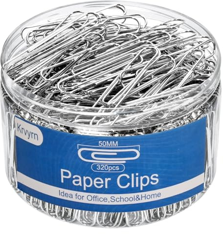 Jumbo Paper Clips,Large PaperClips,320Pcs Paper Clip for School and Office.