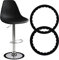 STFALI Lot de 2 Capuchons de Protection pour Pieds de Chaise de Bar, Protections de Sol, Patins de 36,8 cm à 42 cm