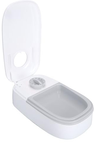 Dpofirs Comedero Automático para Gatos con Bolsa de Hielo, Comedero para Mascotas para Perros Pequeños, Dispensador de Comida Seca o Húmeda para Gatos, Comedero Automático Temporizado