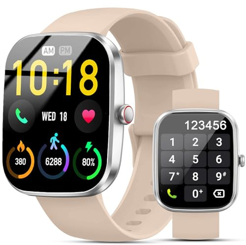 Reloj Inteligente Mujer Hombre, 1.91 Smartwatch con Whatsapp Notificación y Llamadas Bluetooth, IP68 Pulsera Actividad con 110+ Modos Deportivos, Pulsómetro, SpO2+, Monitor de Sueño para iOS Android