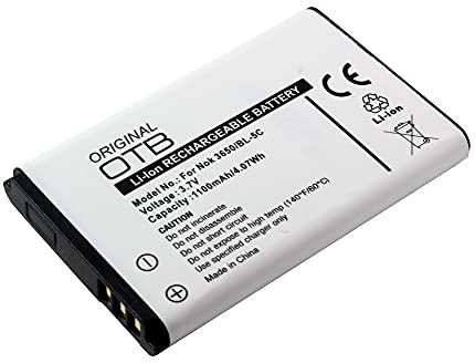 Akku kompatibel mit AVM Fritz!Fon C6, 1100mAh, 3.7V, ersetzt: BL-5C, BL-5CA, PX1728E-1BRS, 1ICP06/35/54, AK54, 9133-5C, BP-MPB16, CP10, DR6.2009, EZ388+, V2,Z-IN100, PX-3315-675, BP-75LI, Hare