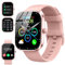 Motast Smartwatch Damen Herren, 1,96 HD Fitnessuhr Smart Watch mit Telefonfunktion, Fitness Tracker Sportuhr mit Pulsmesser Schlafmonitor Schrittzähler, 113+Sportmodi, IP68 Wasserdicht Uhr für iOS
