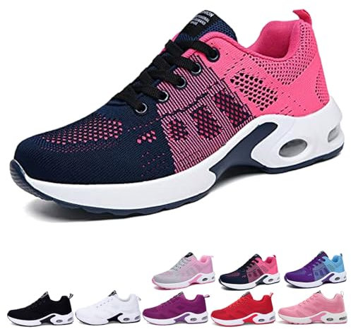 Donubiiu Wolff orthopädische Schuhe Damen, OrthopäDe Schuhe, Orthoback Schuhe Damen, Orthoshoes Cloudwalk Pro - Ergonomischer Schmerzlinderungs-Schuh (Schwarz Rosa,42EU)