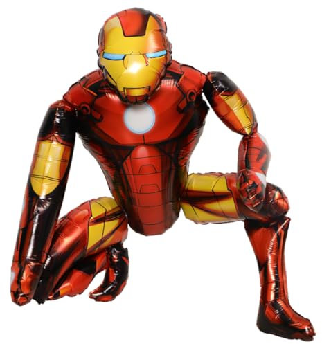 Air walker Folienballon Rot und Gelb,Aluminium Luftballons,Dreidimensionaler Ballon,Party Decorations Ballon für Geburtstagsfeier, Geeignet für Jungen und Mädchen Kindergeburtstag Deko