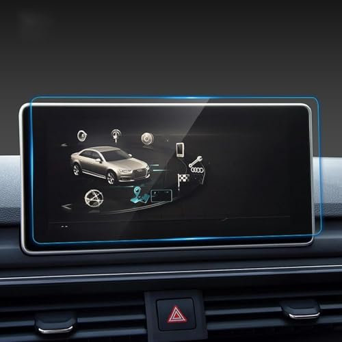 TIUEO Für Audi A4 S4 A5 S5 Q5 2016-2020 Schutzfolie Navigation Glas,Auto Screen Protector Film,Gehärtetes Glas Displayschutzfolie Transparency Folie Zubehör,B/220x110mm.