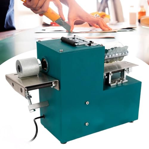 agreilduite Elektrische Lederschneidemaschine für Streifenleder, mit 1/2/5/10 mm Dichtung, einstellbare Schnittbreite 2–86 mm, Stapelschneiden, einstellbare Geschwindigkeit, mit Kantenfaltfunktion