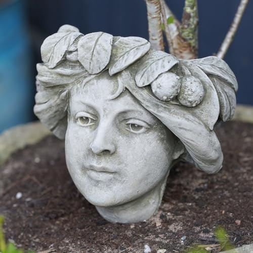 Burgess Home & Garden Floral Girl Flower Pot | Stone Hanging Wall Planter Trough Art Nouveau Statue Garland Girls British Gift