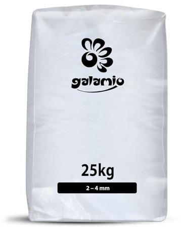 GALAMIO Lavastreugut Lavastreu Winterstreu Ohne Salz Streumittel Für Winter Streugranulat Streugut Streusplitt Salzfrei Streuen Rutschhemmend Sehr Fein 2-4mm 25kg x 12 Sack 300kg / 1 Palette Paligo
