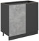 Vicco Eckunterschrank R-Line, Küchen Eckschrank, Beton, 86 cm ohne Arbeitsplatte