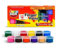 FUNNY KIDS Finger Paint Set 12 Farben, 15 ml, Ungiftig, Hergestellt aus hochwertigen Pigmenten, Fördert das Erlernen von Farben, Stärkt die Hand-Auge-Koordination, Ideal für kreative Kunstprojekte