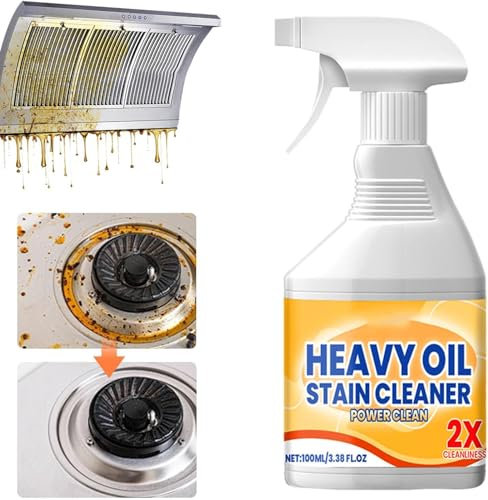 Grease Remover, 2025 New Kitchen Spray Cleaner, Multipurpose Kitchen Cleaner Spray, Heavy-Duty Foaming Degreaser for Domestic Cooktops, Ovens and Appliances (1)