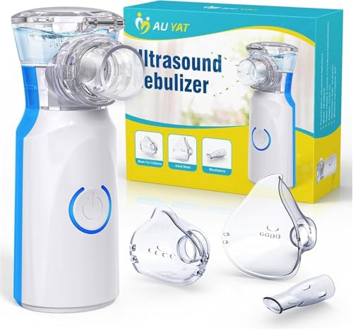AU YAT Inhalationsgerät Maschine für Erwachsene, Wiederaufladbare Tragbare Inhaliergeräte für Erwachsene und Kinder, Leise Inhalator für Kinder