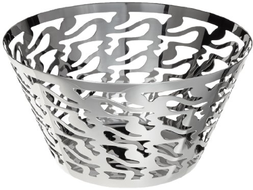 Alessi Sg29 Ethno Porte-fruits Ajouré en Acier Inoxydable 18/10 Brillant, Ø 23 Cm