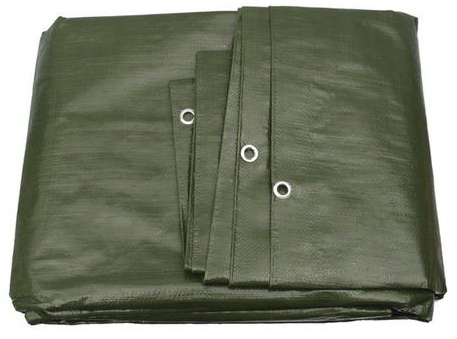 Abdeckplane Gewebeplane Top Line 260g/m² grün, 4m x 5m = 20m², 23 verschiedene Größen wählbar!! Schutzplane Bootsplane Holzplane Plane mit Ösen für Poll Gartenmöbel Trampolin Auto wasserdicht reißfest wasserfest