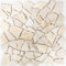 Mosaik Bruch/Ciot golden cream poliert mit Struktur Marmor Naturstein Küche, Mosaikstein Format: 15-69x8 mm, Bogengröße: 305x305 mm, 10 Bögen