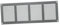 400x150mm Rejilla de Ventilación con Mosquitera - Rejillas de Aireación Metálicas - Acero Galvanizado