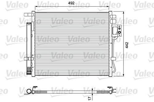 Valeo Kondensator, Klimaanlage 814404 | Kompatibel mit: KIA SORENTO II