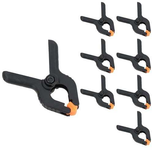 8pc 2-1/2 Micro Plastic Clamp Nylon Spring Clamps Grips Clips Market Stall