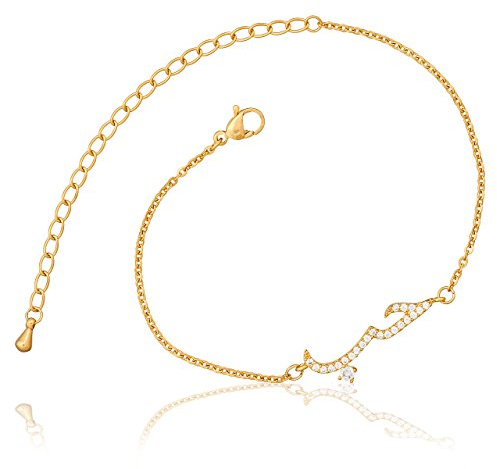 SELIA Arabische Liebe Kette & Armband - Edelstahl - verstellbare islamische Halskette - arabisches Liebessymbol - muslimischer Kalligraphie Schmuck (Armband Gold)