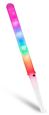 Royal Catering Zuckerwattestäbchen LED Stäbchen für Zuckerwatte RCBL-LEDS (50 Stück, inkl. Batterien, BPA-freier Kunststoff, 7 Modi)
