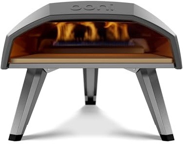 Ooni Koda 12 Gas Pizza Oven – 12 Propane Powered Outdoor Oven with 28 mBar Regulator and Gas Hose, Gas powered Portable Pizza Oven - Foundry Black