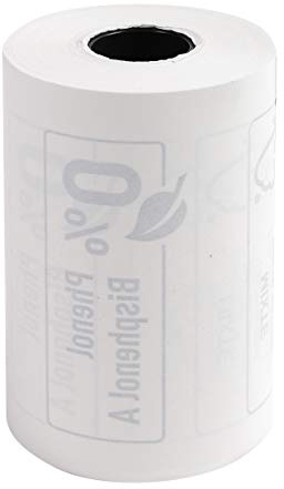 Exacompta 40754E 30er Pack Thermopapierrollen 1-lagig Breite: 57mm, Länge: 24m, Durchmesser Kern: 12mm 55g/m² rückseitig bedruckt für Kartenzahlung (EC Cash Geräte) Phenolfrei