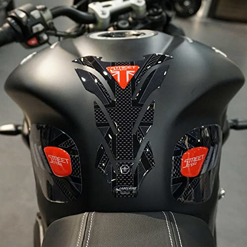 labelbike - 3D-Aufkleber-Kit für Motorradtanks, kompatibel mit Triumph Street Triple 2013-2020
