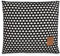 KNIT FACTORY - Mila Kissen - Beige/Schwarz - 50x50 cm