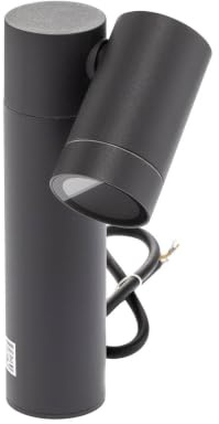 PRIOS Außenleuchte Tulimar (Modern) in Schwarz aus Aluminium (1 flammig, GU10) - Erdspießleuchte außen