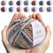 MeriWoolArt Merino Wolle zum Stricken und Häkeln – 125 m Mehrfarbige Dicke Weiche Merinowolle garn für Pullover Jacken – DIY Acryl Strickgarn für Schals, Halstücher, Socken und Wintergeschenke