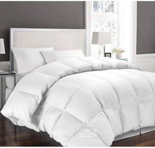 HOMEROKK Couette 220 X 240 cm Blanche 450GR/M² Microfibre Douce - Qualité supérieure - (2 Places)