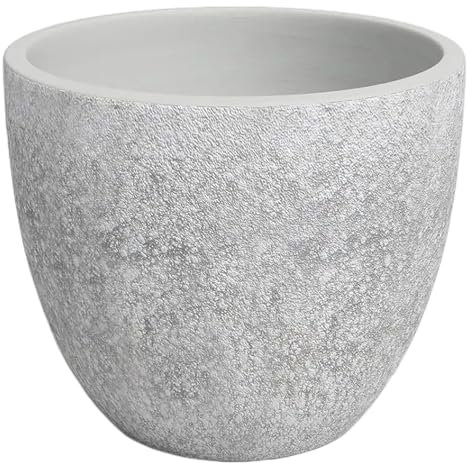 Artevasi Héstia Vaso, Vaso da fiori, Vaso decorativo, Struttura complessa, Ceramica fatta a mano, Grigio chiaro, 20cm