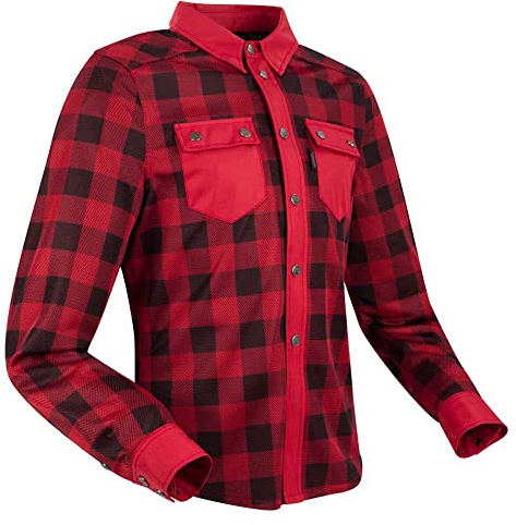 SEGURA, Herren Motorradjacke Jovan black red, M