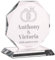 Wanapix | Trophée Personnalisé avec Nom et Texte | Verre Gravé (échelle de Gris) | Trophée Personnalisé | Boîtier de Rangement Inclus | Octogonal 10 cm| Mariage Anniversaire