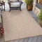 HomebyHome In & Outdoor Teppich Wetterfest Sisal Optik 300x400 cm (280 x 370 cm) Beige - Balkon Teppich Wasserfest, Waschbar, Flachgewebe - Ideal für Küche, Camping, Garten und Terrasse