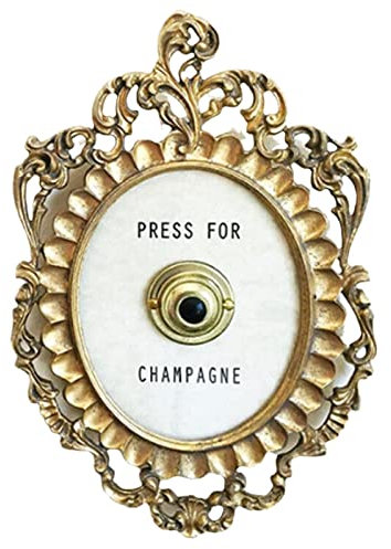 Cikiki Knopf Türklingel Schnelle Installation Klingel Vintage Shabby Stil Champagner Dekor Glocke Thema Ornament Handgefertigt