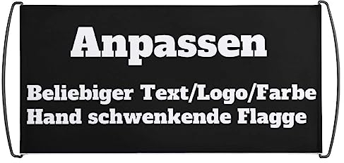 Banner Eelbst Gestalten, Personalisiert Banner, benutzerdefinierte Flagge, Personalisiert Eigenes Logo/Bild/Wörter, Geeignet für kommerzielle Veranstaltungen, Werbekampagnen, Fanbetreuung, Festivals