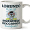 Mugffins Tazza Personalizzata in ceramica per INGEGNERE MECCANICO uomo 11 oz / 350 ml - In italiano - Koalificati Personalizzati - Idea regalo per compleanno, anniversario, natale, laurea