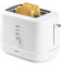 DOMO DO964T Toaster 'Good Morning' - Cool Touch Gehäuse - automatische Zentrierung - 2 Schlitze - 7 Stufen - 3 Funktionen - 850 Watt - weiß